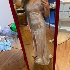 Rose Gold Sequin Dress
